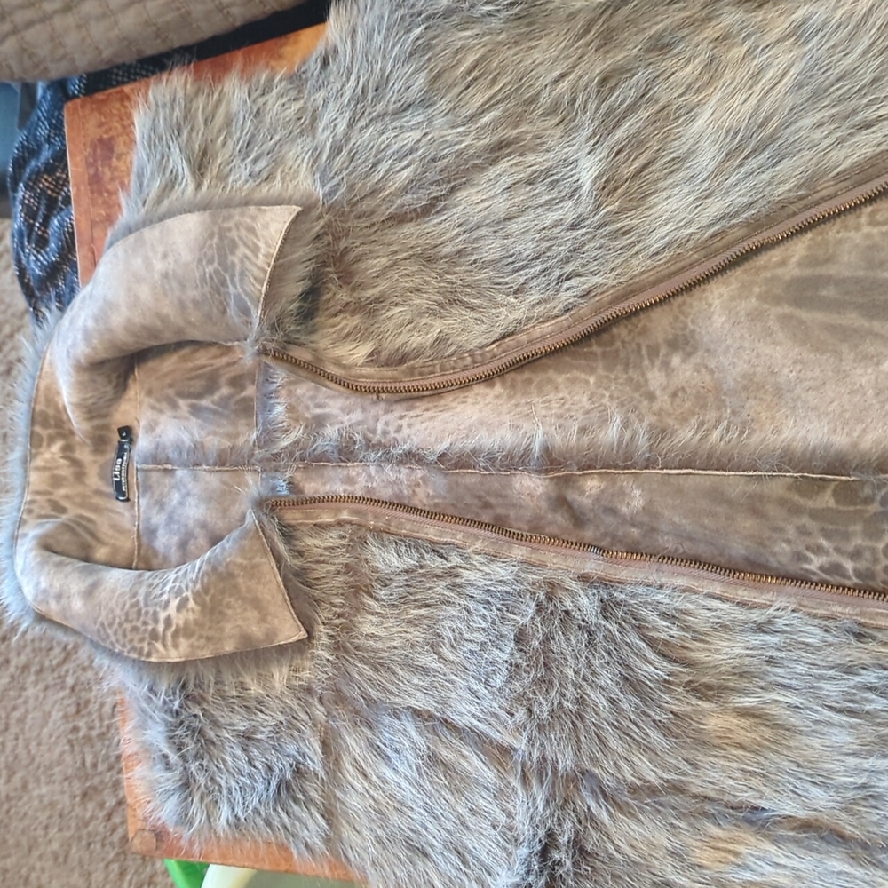 Furry gray vest